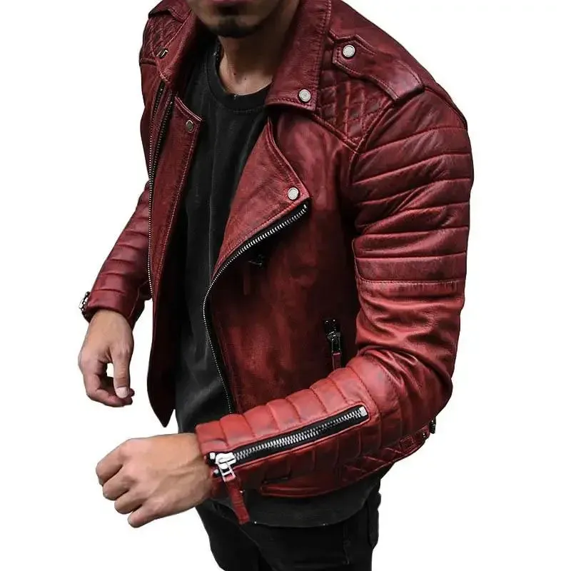Men's Brown Leather Jacket - Timeless Style